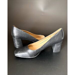 NATURALIZER WOMEN'S "WARNER" BLACK PUMP LOW TOP HEELS US Sz 9